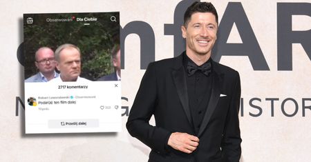 Wideo z Tuskiem na profilu Lewandowskiego. Klip pojawił się i zniknął