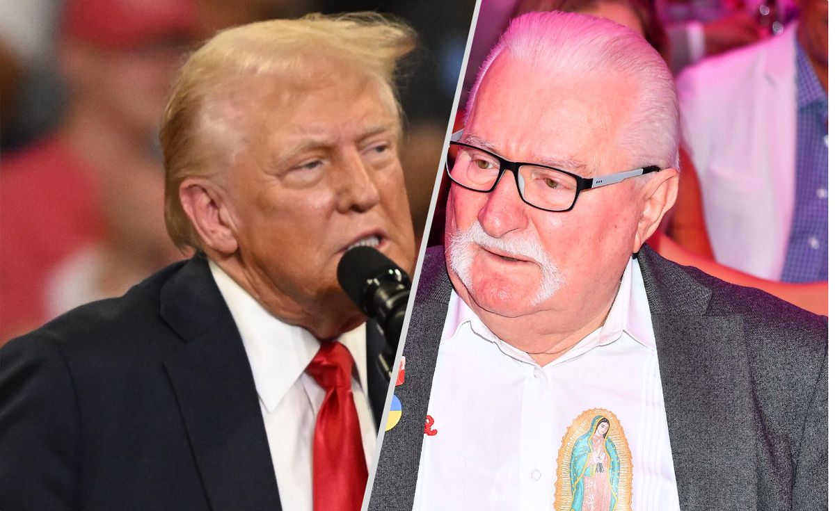 Donald Trump i Lech Wałęsa