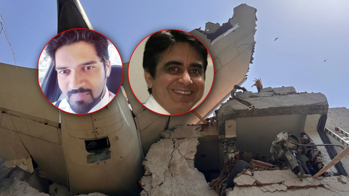 Clive Kunder (z lewej) i Sumeet Sabharwal byli pilotami.