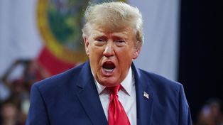 Donald Trump starł się z uczestnikiem wiecu. Padły słowa o Epsteinie