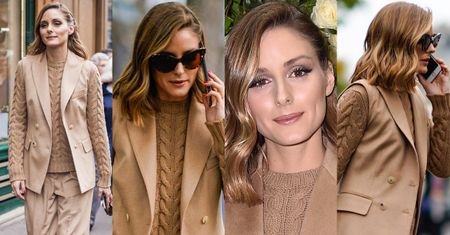 #TRENDY: Olivia Palermo w karmelowym komplecie