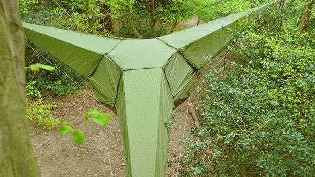 Połączenie namiotu z hamakiem. Śpij wysoko i wygodnie! 1