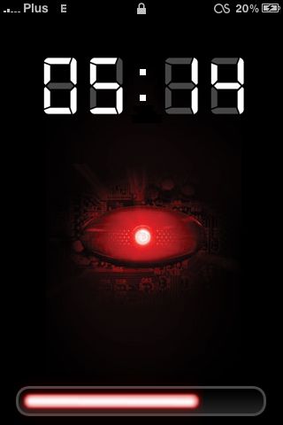 LockScreen iPhone'a zdobiony na Motorolę Droid