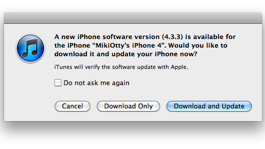 iOS 4.3.3 dostępne do pobrania 1