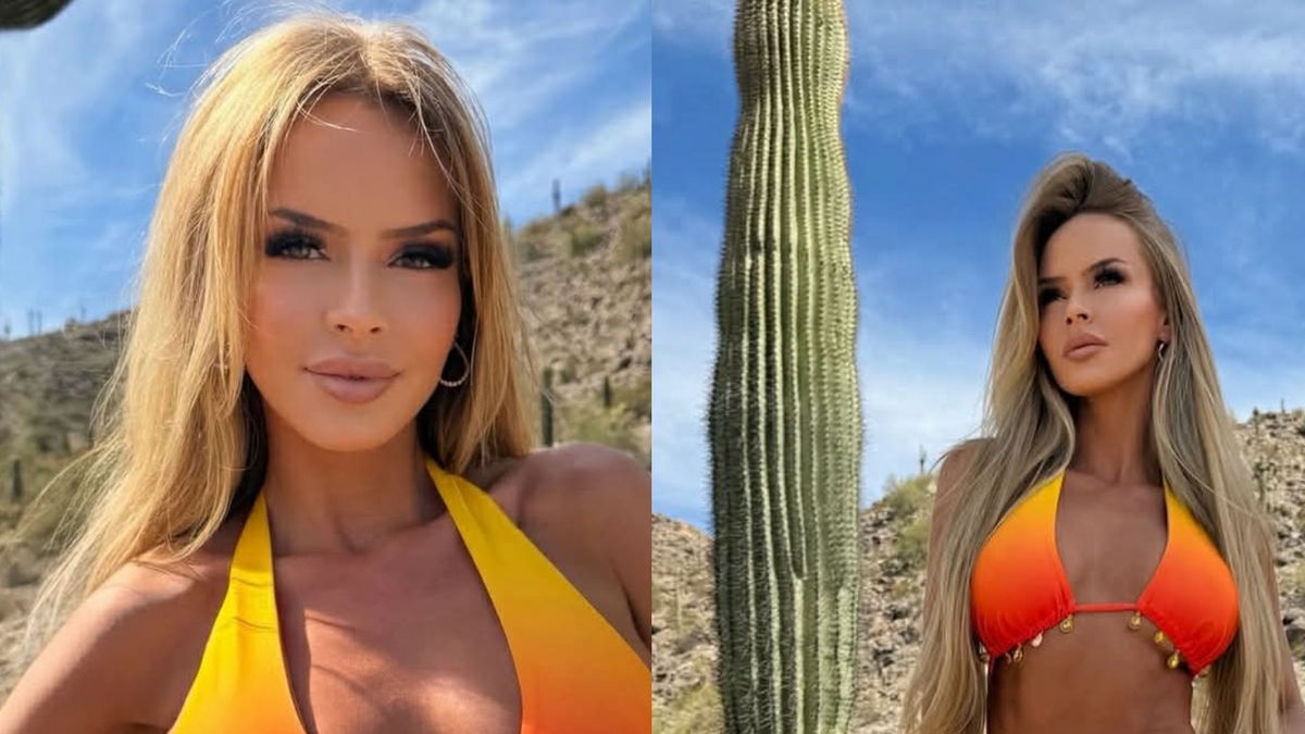 Monika Ordowska pręży ciało w jaskrawym bikini