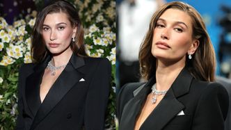 Zamyślona Hailey Bieber eksponuje długie nogi na niebotycznych platformach. U jej boku znów zabrakło Justina