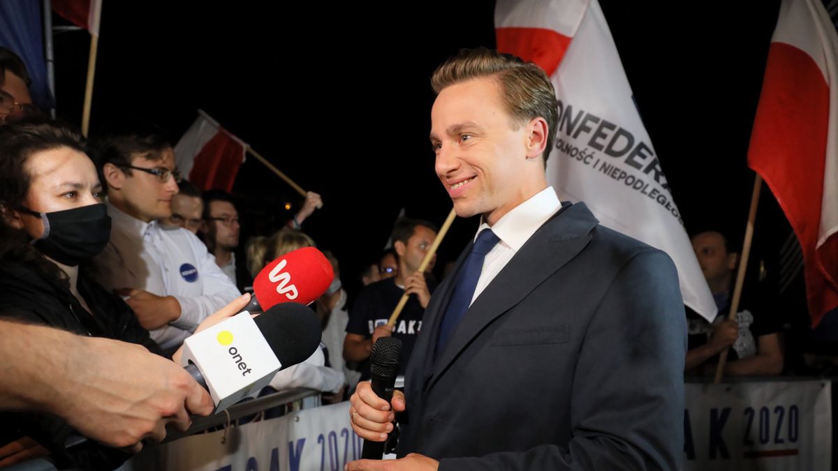 Krzysztof Bosak mówi o ustawionych pytaniach podczas debaty prezydenckiej