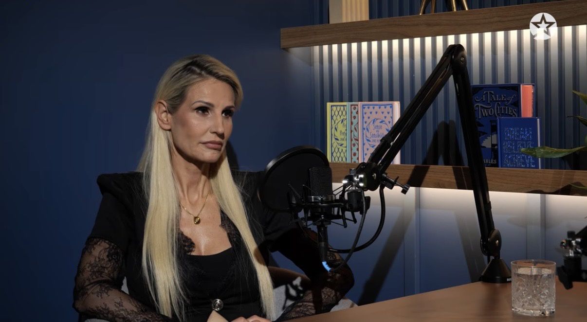 Dominika Tajner podczas rozmowy