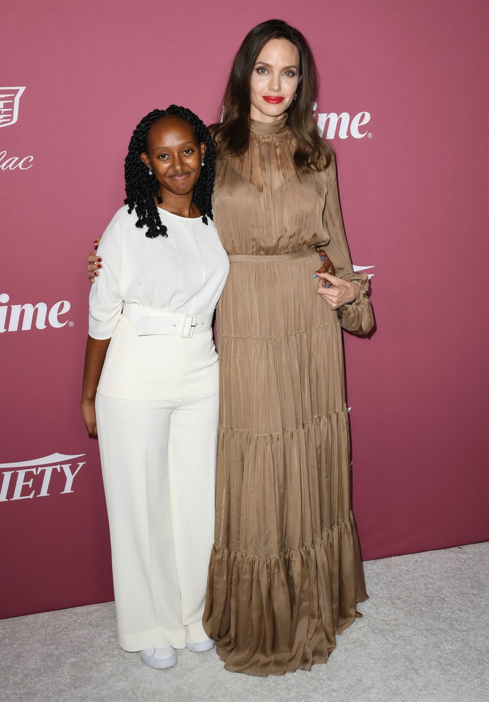 Variety's Power Of Women: Los Angeles Event - ArrivalsBEVERLY HILLS, CALIFORNIA - SEPTEMBER 30: (L-R) Zahara Jolie-Pitt and Angelina Jolie attend Variety's Power Of Women: Los Angeles Event on September 30, 2021 in Beverly Hills, California. (Photo by Jon Kopaloff/WireImage,)Jon Kopaloff