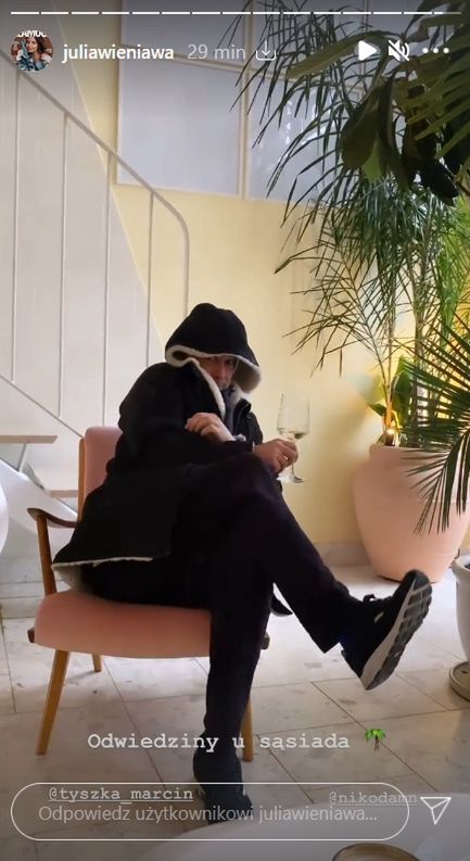 Julia Wieniawa i Nikodem Rozbicki w odwiedzinach u Marcina Tyszki 