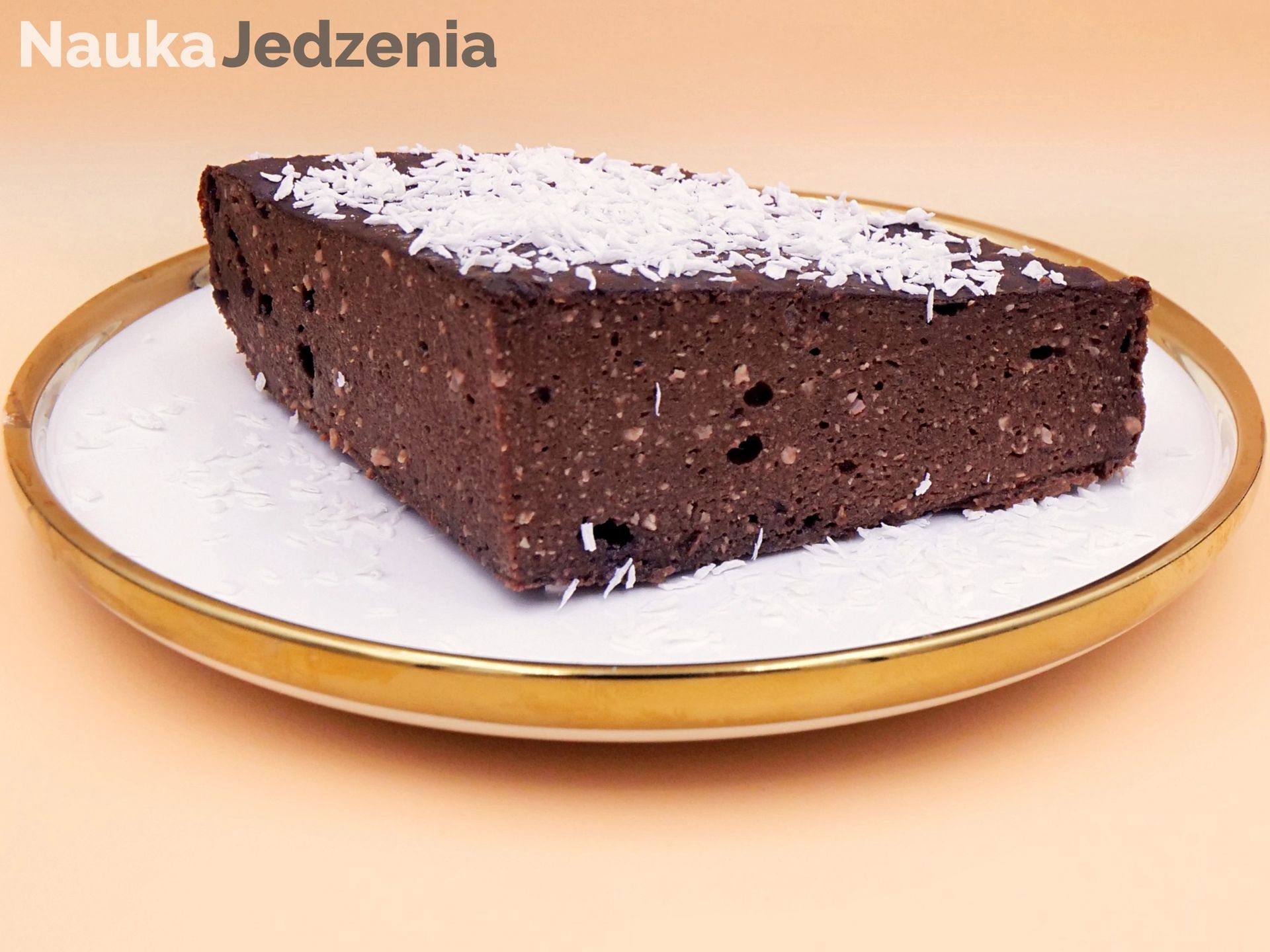 Brownie z banana i orzechów włoskich