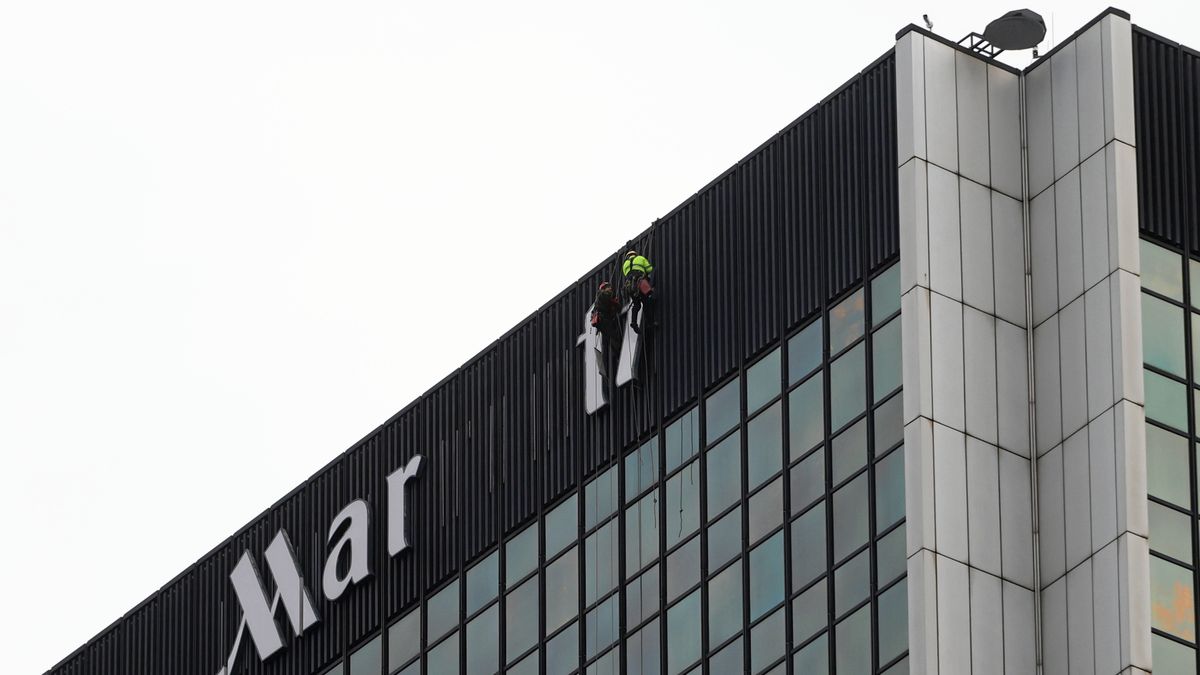 Dawny hotel Marriott bez loga