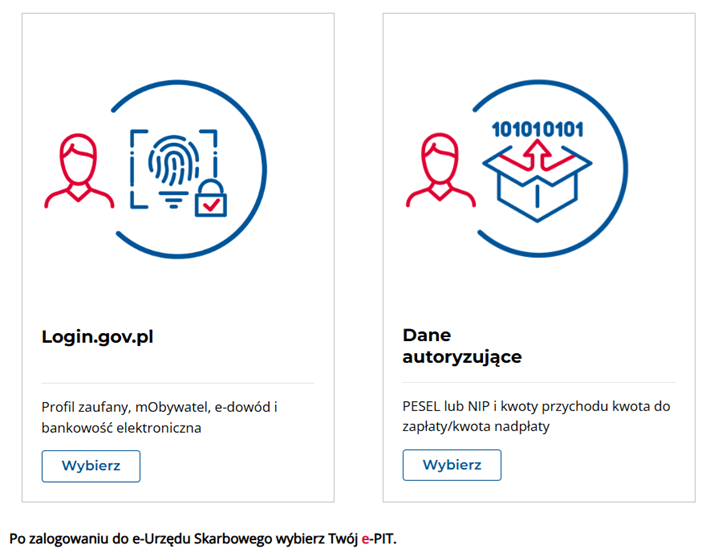 Logowanie do systemu e-PIT