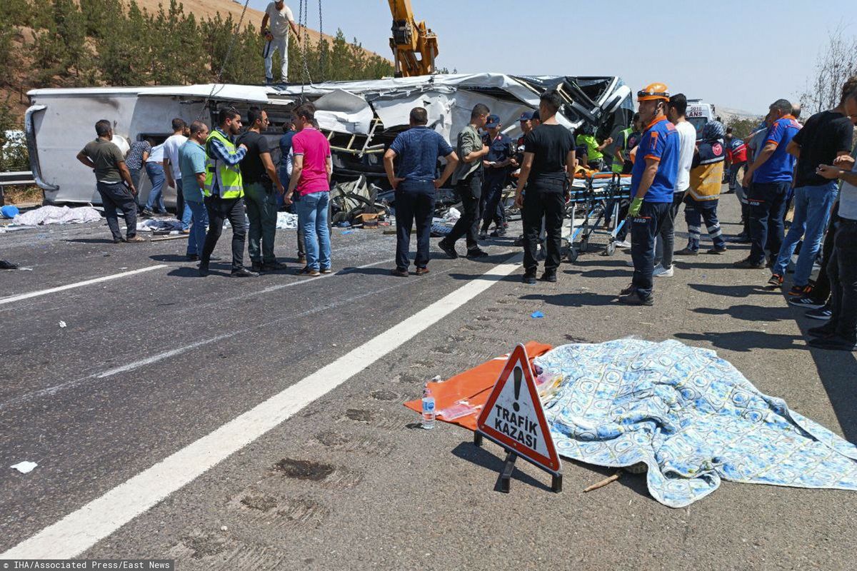 Turcja. Tragiczny wypadek między Gaziantep a Nizip