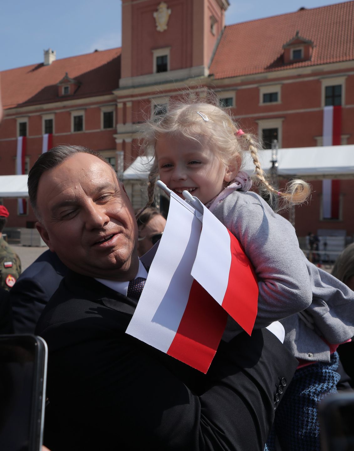 Andrzej i Agata Dudowie świętują Dzień Flagi 