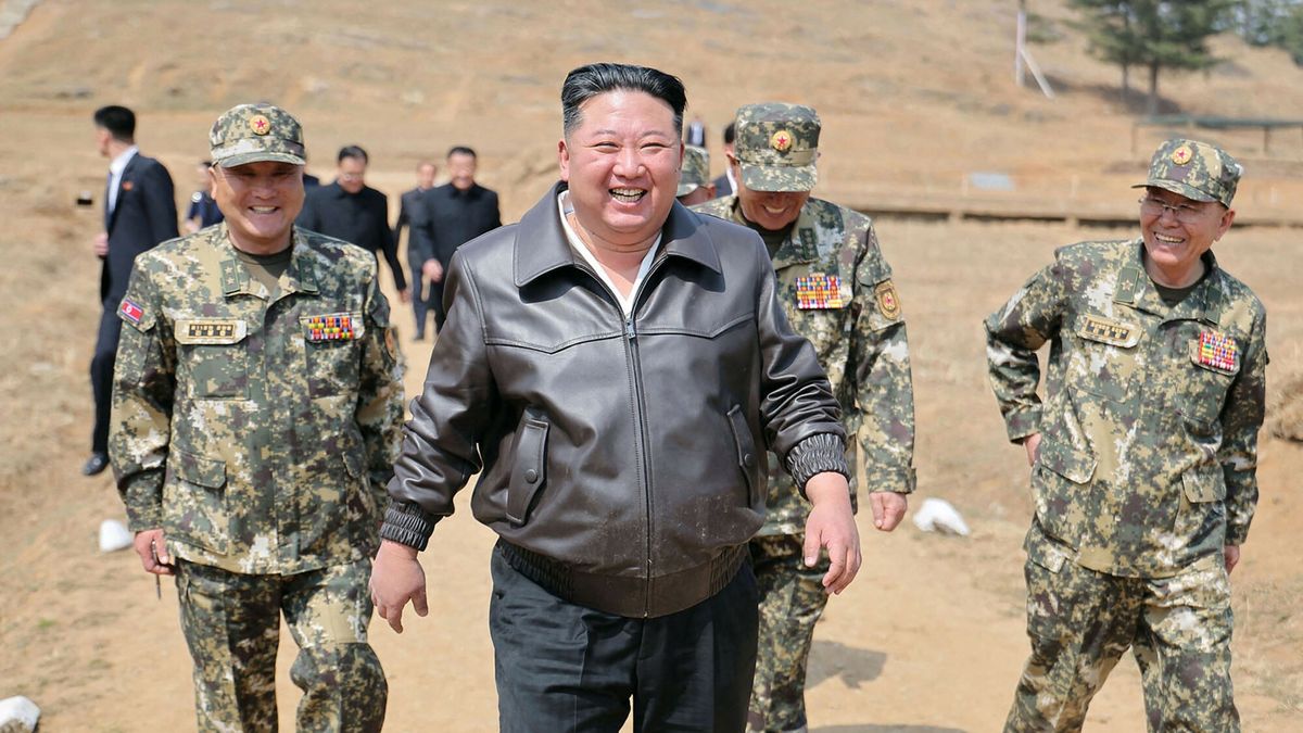 Na zdjęciu północnokoreański dyktator Kim Dzong Un