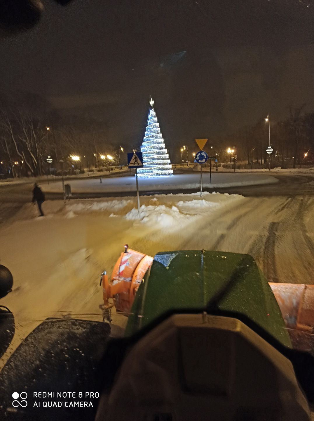 Opady śniegu na Podlasiu