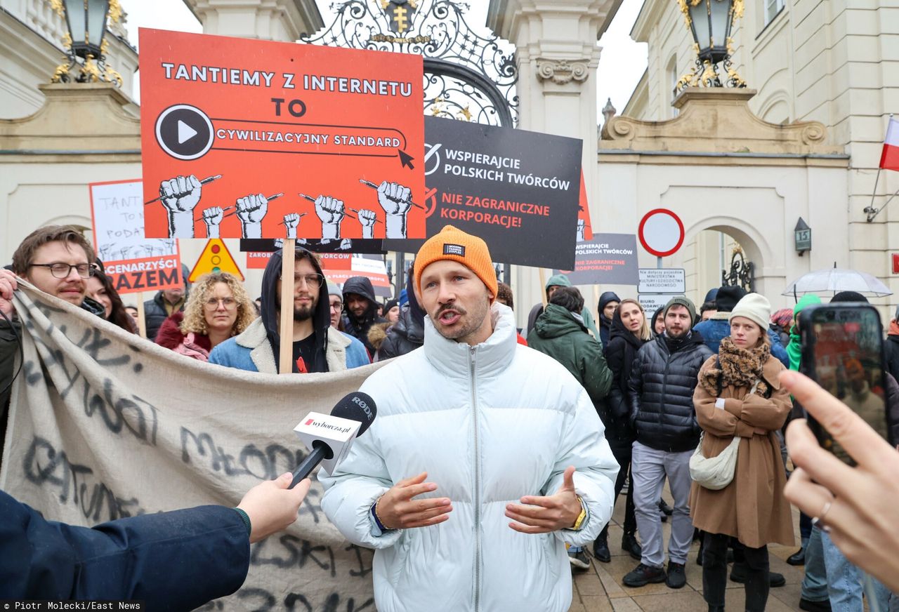 Artyści protestują. Mocne słowa Mateusza Banasiuka