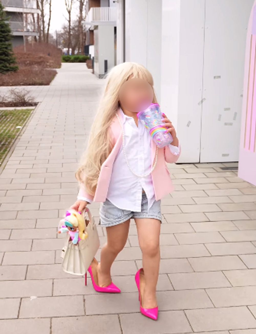 Sylwia Bomba przebrała 5-letnią córkę za dorosłą kobietę