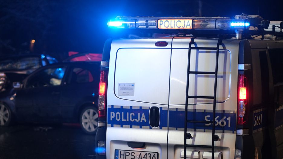 Wypadek kraksa kolizja policja