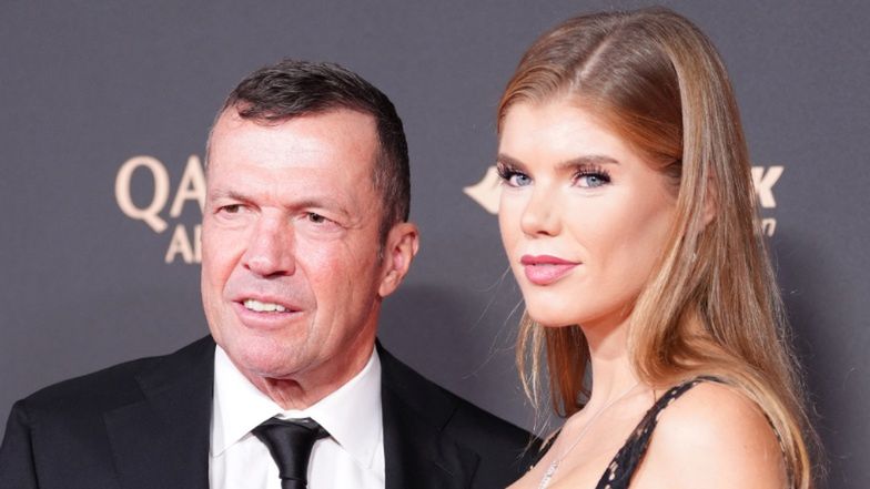 Lothar Matthaus i Theresa Sommer na gali Złotej Piłki