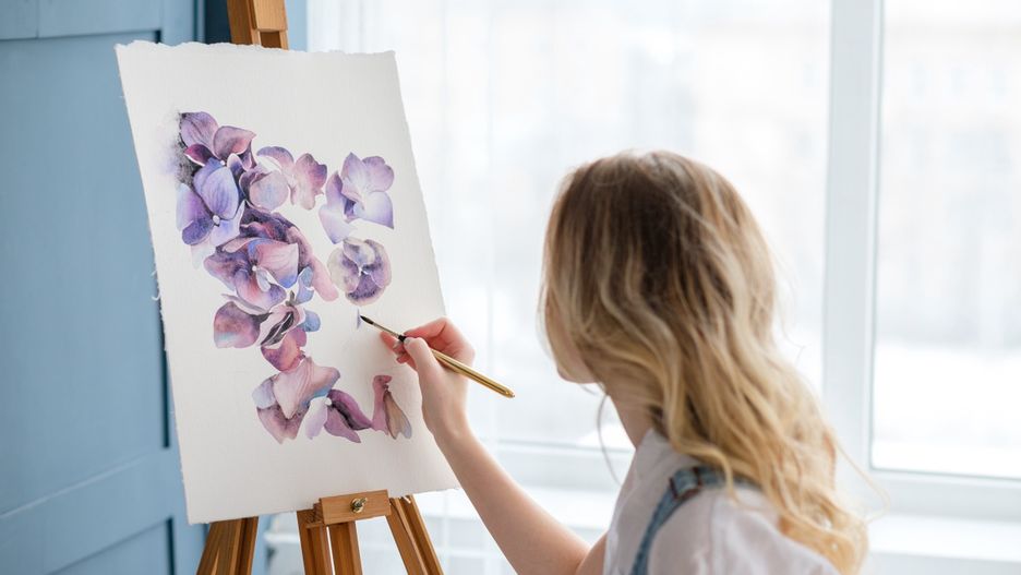 artysta sztuka tworzenie malarstwo art artist painting sztalugi obraz 