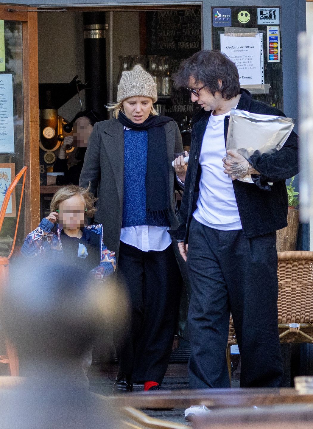 Joanna Kulig z mężem i synem