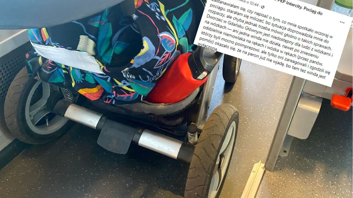 Kobieta opisała swoją podróż z wózkiem w PKP