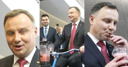 Andrzej Duda wyjeździł sobie koktajl (ZDJĘCIA)