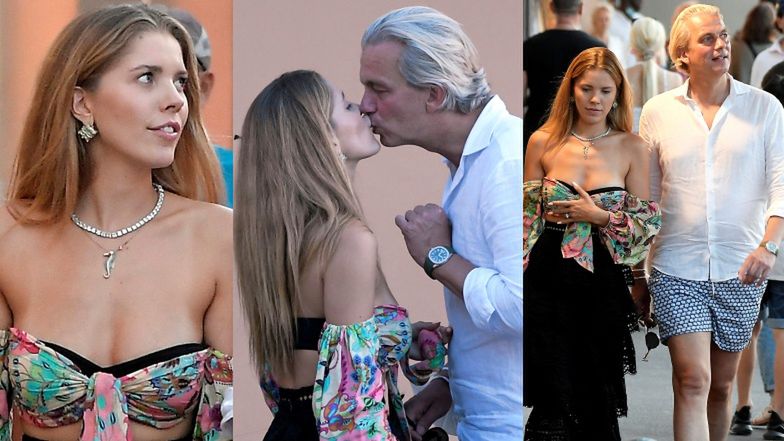 Victoria Swarovski z mężem w Saint-Tropez