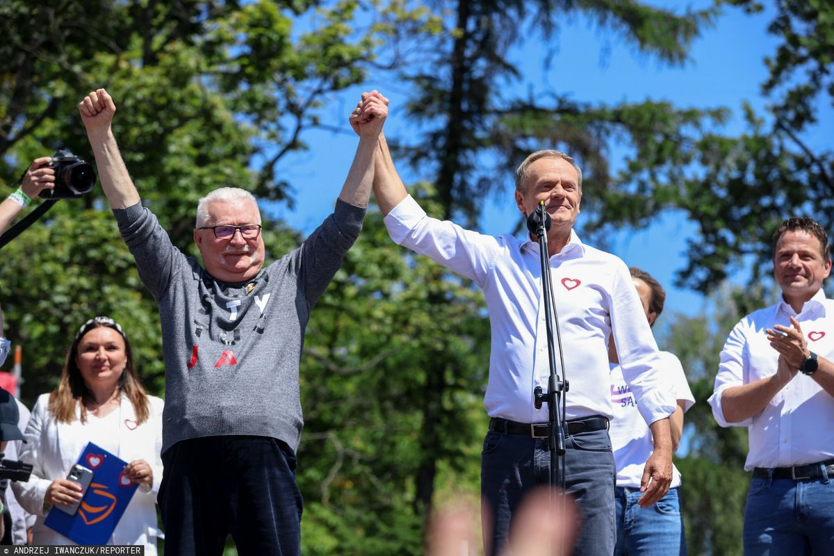 lech wałęsa, donald tusk, tym żyje kampania, wybory Wałęsa ma radę dla Tuska. Chodzi o wybory do PE