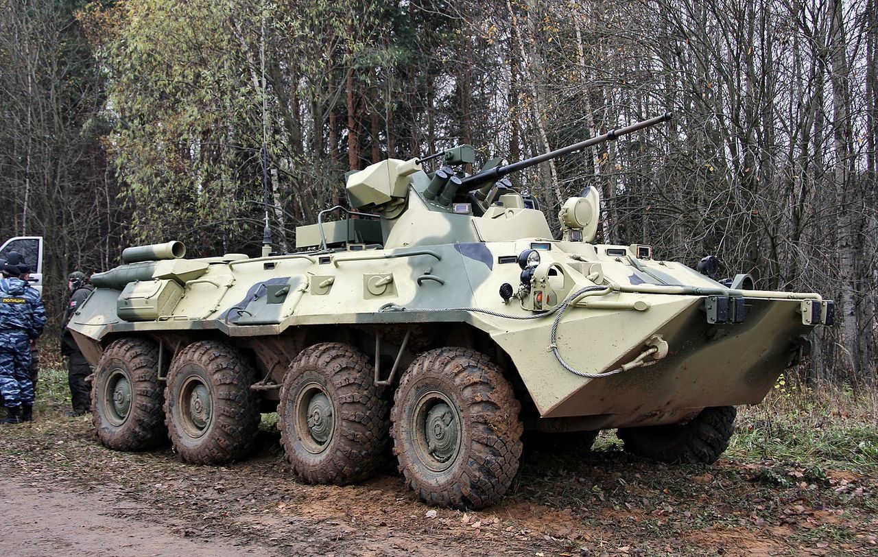 BTR-82A należący do rosyjskich wojsk lądowych