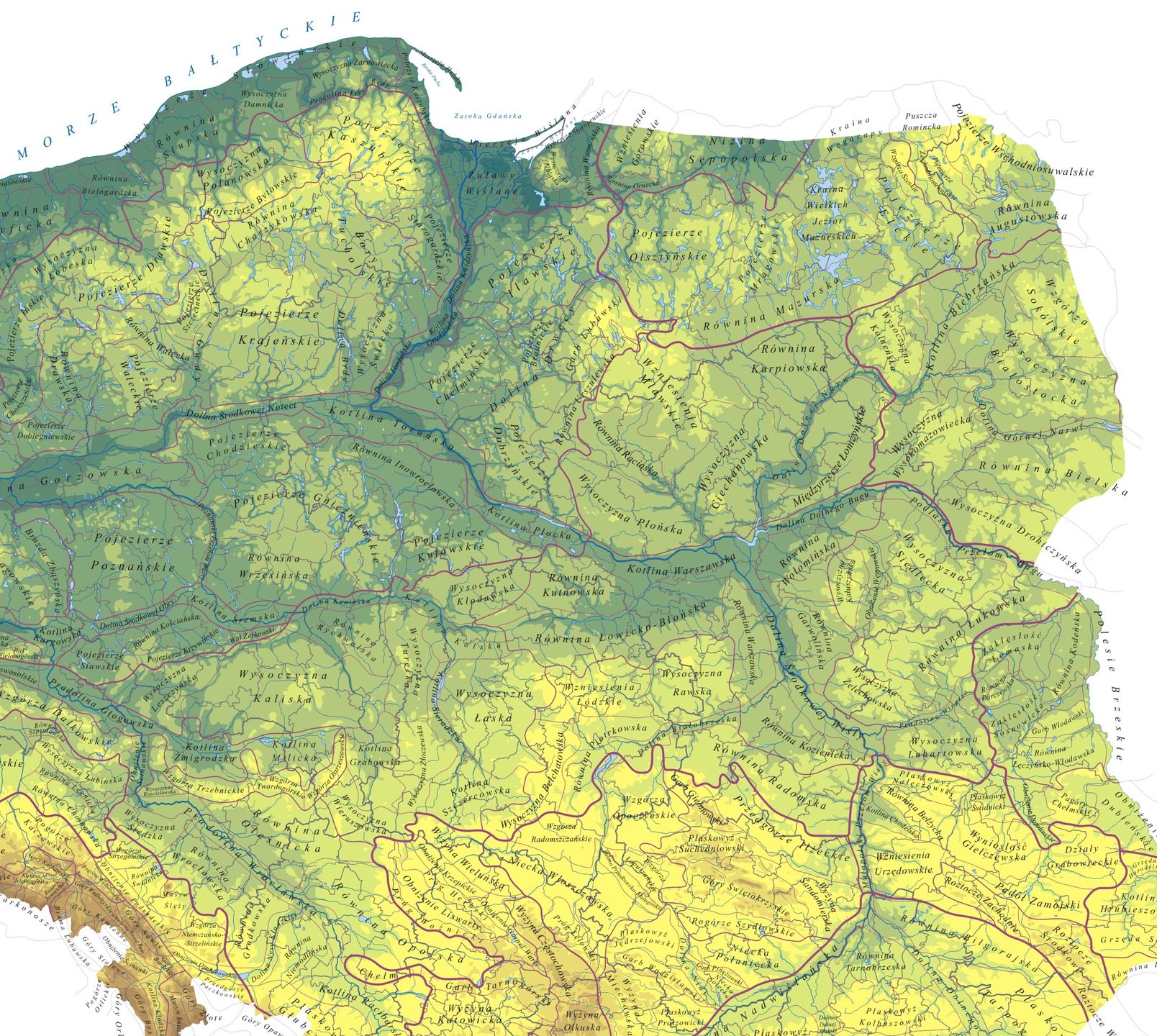 Mapa Polski