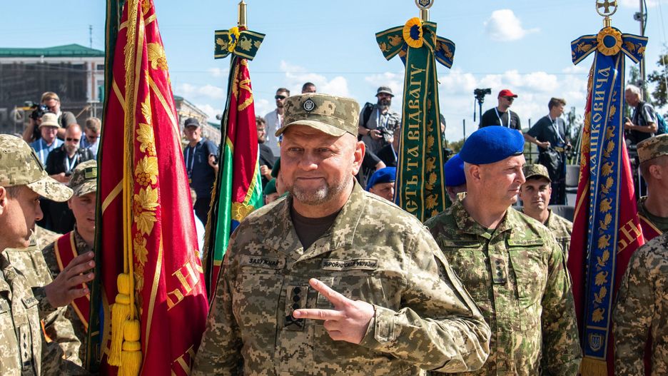 Gen. Wałerij Załużny podczas obchodów Dnia Niepodległości Ukrainy. Kijów, 24 sierpnia 2023 roku
