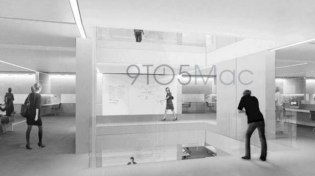 Nowa siedziba Apple'a. Jak słynny „statek kosmiczny” będzie wyglądać od środka? 1