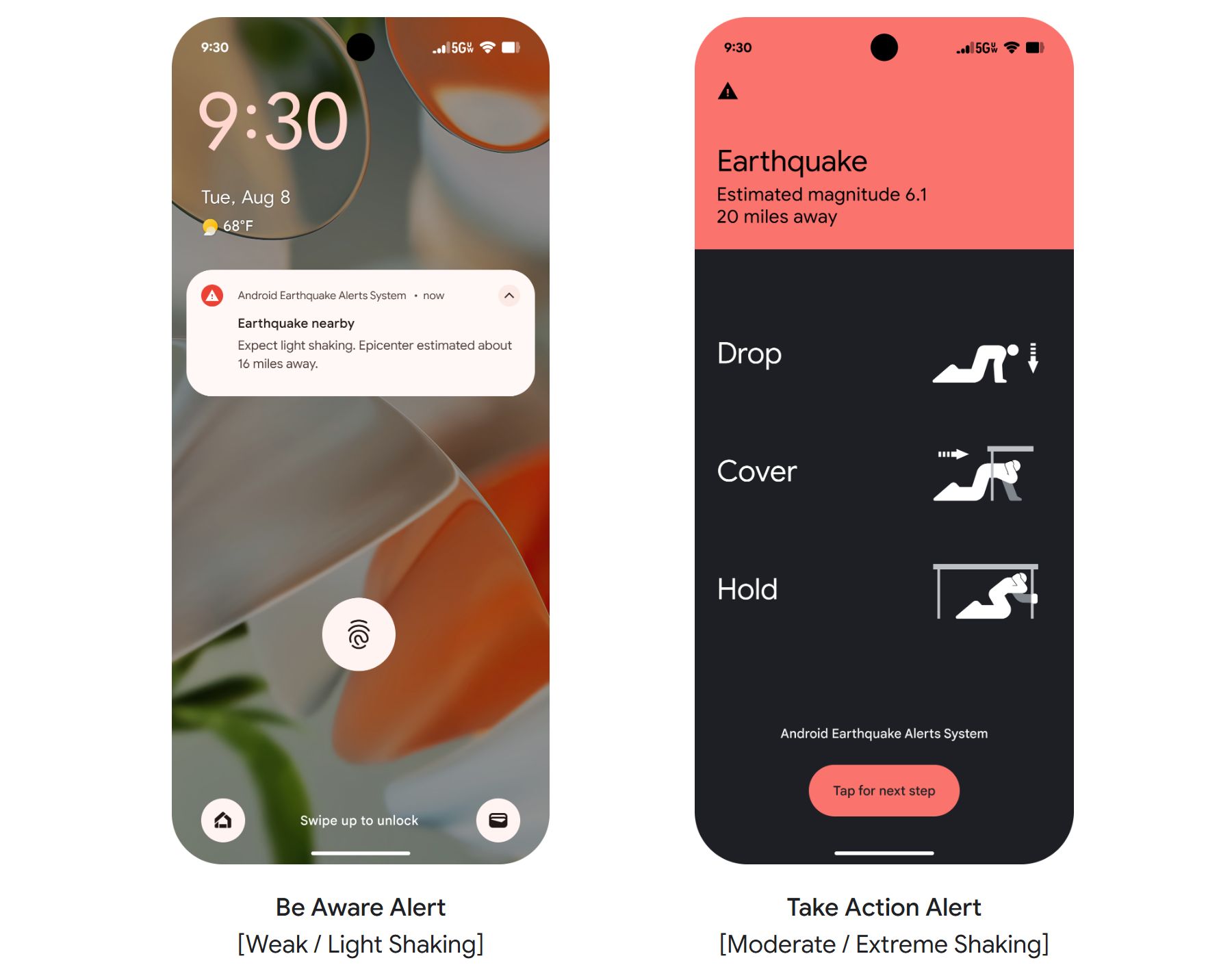 System ostrzeżeń Androida o trzęsieniach ziemi