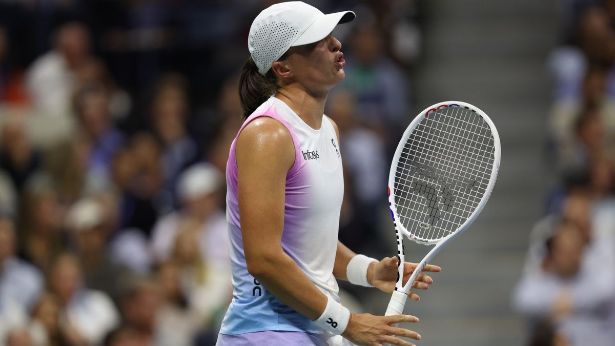 Iga Świątek w czasie ćwierćfinału US Open 2024