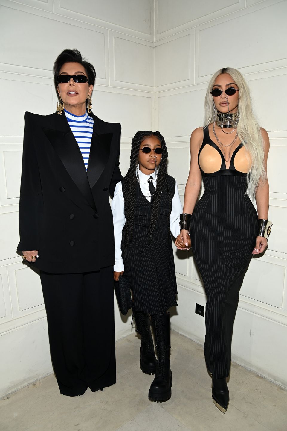 Kim Kardashian, North West i Kris Jenner w Paryżu