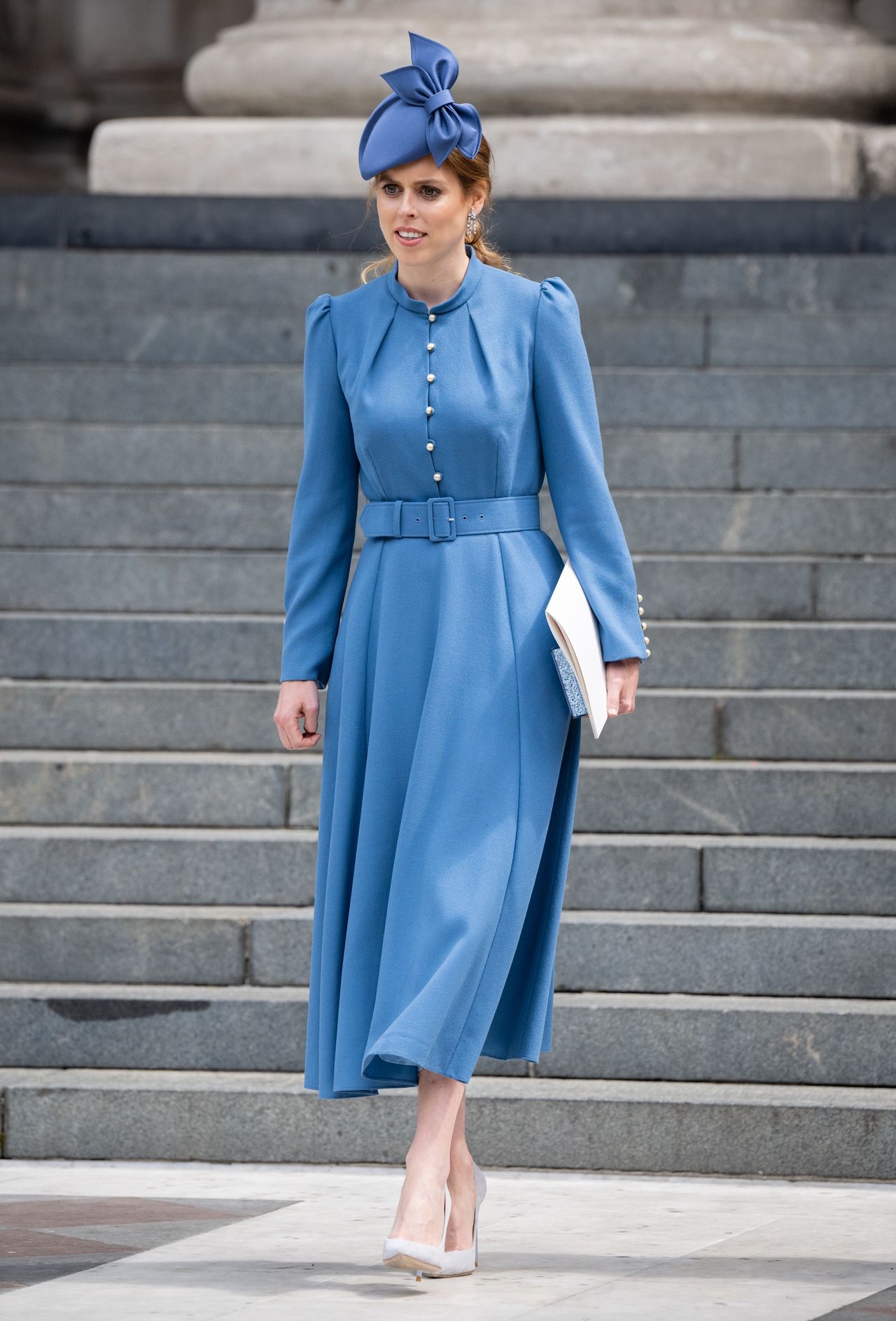 Księżniczka Beatrycze na nabożeństwie z okazji Platynowego Jubileuszu Królowej Elżbiety II 