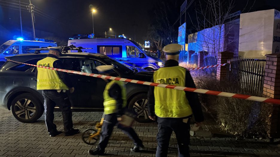 Wypadek przed szkołą