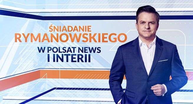 „Śniadanie w Polsat News i Interii” z Rymanowskim zyskało 54 tys. widzów, Polsat News wygrywa z TVN24