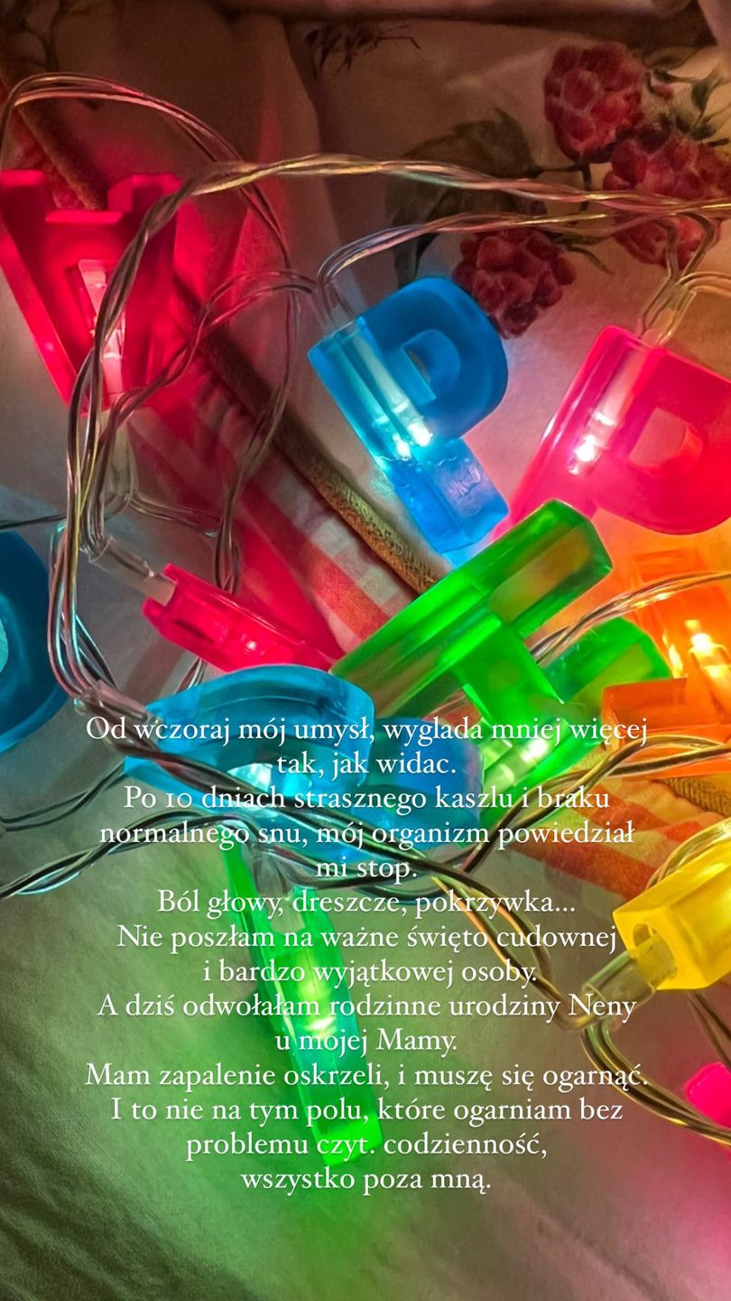 Lara Gessler zwierzyła się swoim fanom na Instagramie z choroby, którą właśnie przechodzi