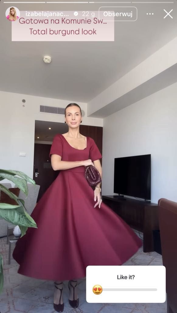 Izabela Janachowska pokazała sukienkę na komunię 