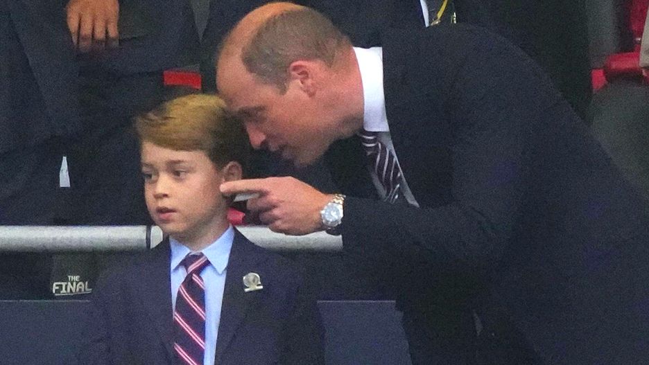 George i William na finałowym meczu Euro 2020