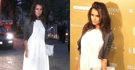 Siwiec w białej sukni i trampkach z cekinami!