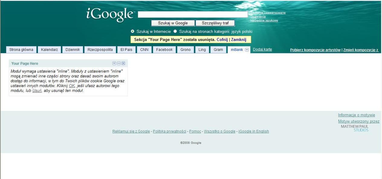 Jak dodać pełne strony internetowe do iGoogle 2