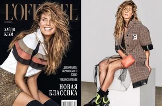 Potargana Heidi Klum suszy zęby na ukraińskiej okładce