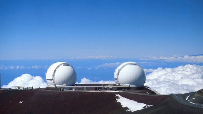 Teleskopy Kecka na Mauna Kea (Hawaje).