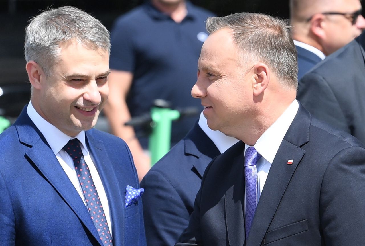 Wicepremier Krzysztof Gawkowski i prezydent Andrzej Duda