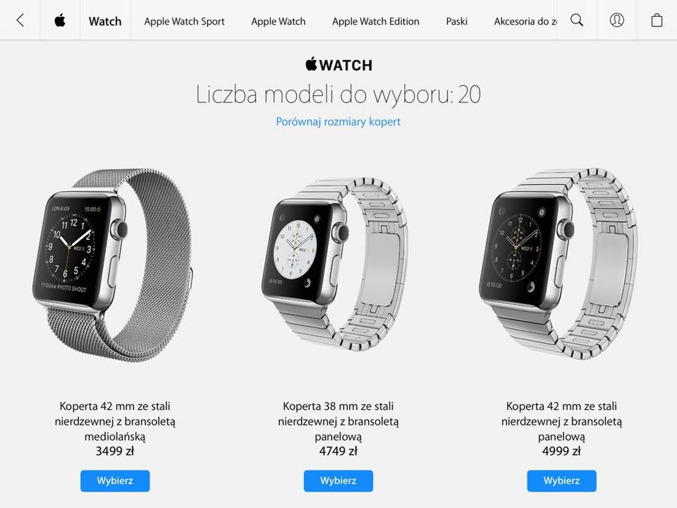 Apple Watch zmierza do Polski. Oto polskie ceny. Aktualizacja: jest i data premiery 12